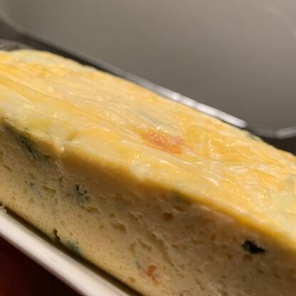 パウンドケーキ型で作りました！
大好評でお腹いっぱいで食べれないと言いつつあっという間に食べきれました(*´꒳`*)